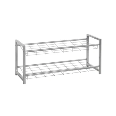 Obrázek HAKU Möbel Regál na boty hliník, kov rozměry: š 80 cm x v 38 h 30 cm, styl: moderní