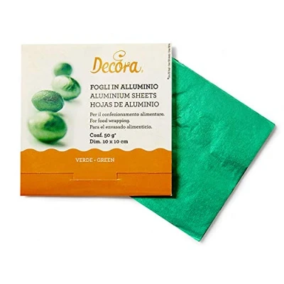 Obrázek DECORA 0796209 PRALINENFOLIE GRÜN 50G 10 X cm 150ST