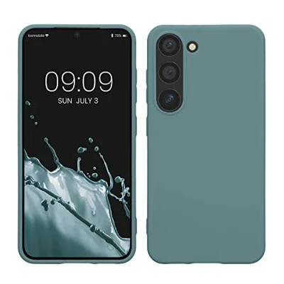 Obrázek kwmobile pouzdro kompatibilní se Samsung Galaxy S23 TPU silikon na mobil flexibilní absorbující nárazy bezdrátové nabíjení Arctic Night