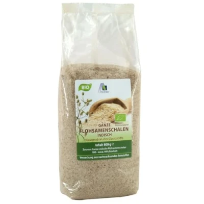 Obrázek Avitale Celé slupky psyllium z Indie, 99% čistota, bohaté na vlákninu, bio zboží zabaleno v Německu, balení 1 ks (1 x 500 g)