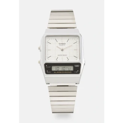 Obrázek Casio Analog Digital Unisex Hodinky silvercoloured, Velikost: One Size, Silver coloured