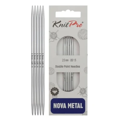 Obrázek Jehlová hra Nova Metall 2,50 mm 15 cm 5 ks, stříbrná