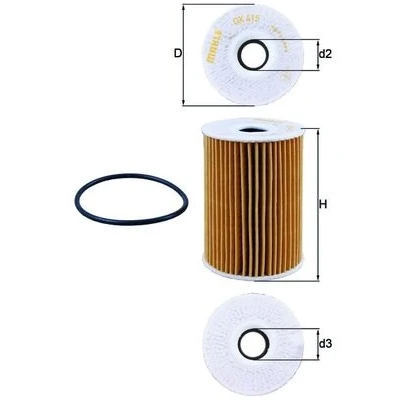 Obrázek Olejový filtr MAHLE ORIGINAL OX 415D