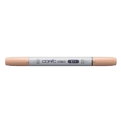 Obrázek COPIC Ciao Marker Typ E 11, Bareley béžová, univerzální zvýrazňovač rozvržení, se středně širokou a štětcovou špičkou