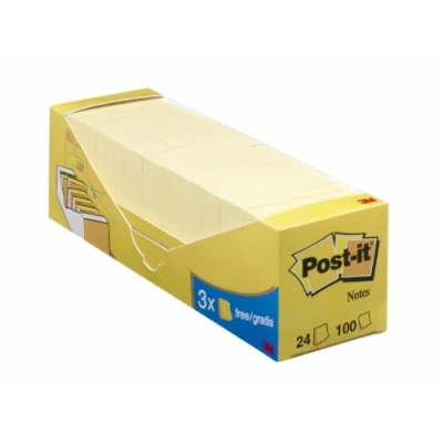 Obrázek Post It 654 pro Y24 poznámková Notes Promotion 76 x mm, žlutá, 24 bloky A 100 listů