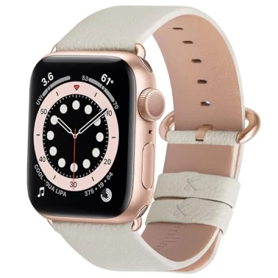Obrázek Fullmosa kompatibilní s Apple Watch SE náramek 40 mm série 10 42 9 8 7 41 mm, kožený řemínek pro iwatch řady 6/5/4 3/2/1 38 náhradní pásek dámský pánský