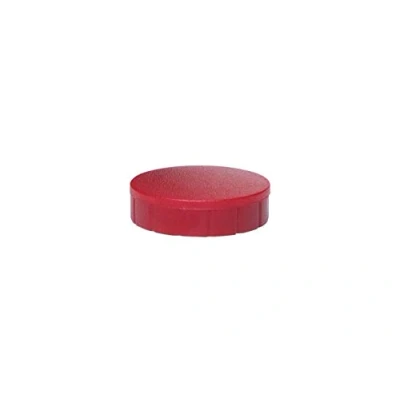 Obrázek MAUL magnety MAULsolid Ø 24 mm (10 kusů) Mini z plastu s přilnavostí 600 g Silné pro bílou tabuli a magnetickou ideální kancelář, domácí kancelář dílnu červené