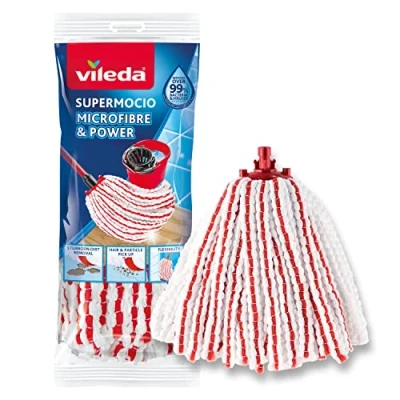 Obrázek Vileda Náhradní mop z mikrovlákna SuperMocio, červená