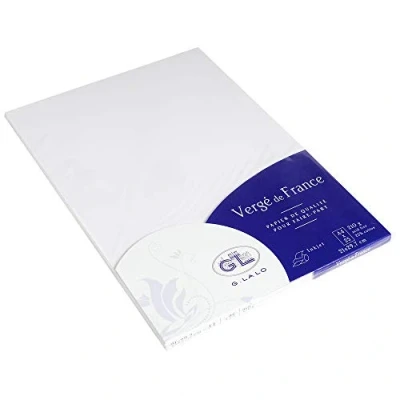 Obrázek G.Lalo 41000 l papír Vergé de France (210 g, DIN A4, 21 x 29,7 cm, 25 listů) bílý