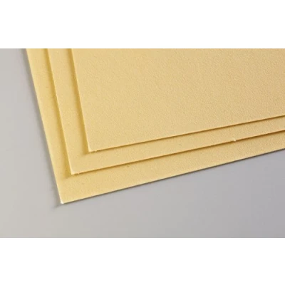 Obrázek Clairefontaine 96022C balení (s 5 kreslícími archy pastelový mat, 50 x 70 cm, 360 g, ideální pro suché techniky a pastelové) máslově žlutá