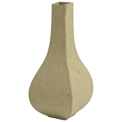 Obrázek Decopatch Décopatch AC798C Vase Alice in Wunderland (aus Pappmaché, 5,3 x 12,5 cm, zum Verzieren und Personalisieren, wasserfest, ideal für Ihre Hausdeko) 1 Stück kartonbrau