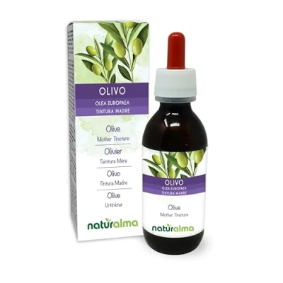 Obrázek Oliva (Olea europaea) listy alkoholová tinktura Naturalma tekutý extrakt kapky 120 ml doplněk stravy Veganský