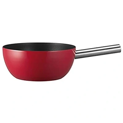 Obrázek Spring Hrnec na fondue Caquelon z hliníkové litiny červeně smaltovaný rukojeť ušlechtilé oceli nepřilnavá povrchová úprava vhodný pro indukci všechny druhy