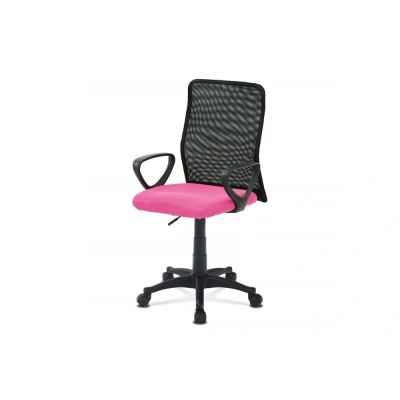 Obrázek Kancelářská židle, látka MESH růžová / černá, plyn.píst KA B047 PINK
