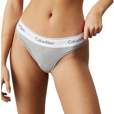 Obrázek Calvin Klein Dámské tanga, Šedá (Grey Heather), S
