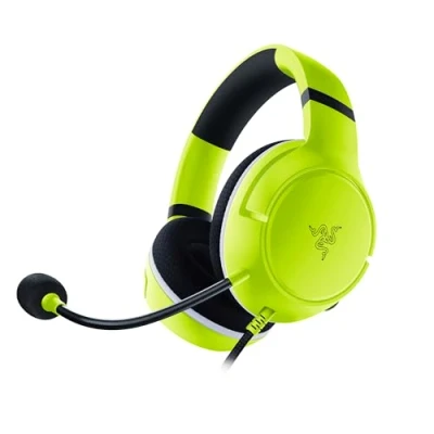 Obrázek Razer Kaira X drátová herní sluchátka pro Xbox Series XS (ovladač TriForce 50 mm, mikrofon s kardioidy HyperClear, integrované ovládací prvky, kompatibilita napříč platformami), zelená