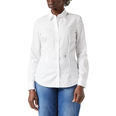 Obrázek Seidensticker dámská Slim Longsleeve Cotton Halenka, Bílá (080613), 38