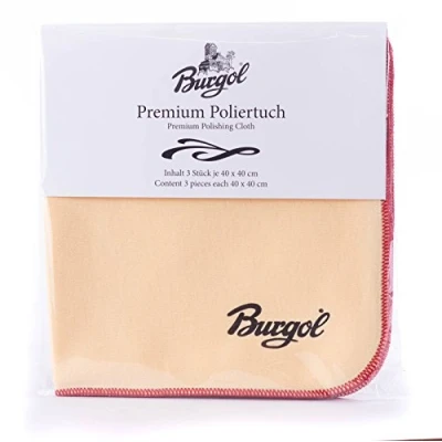 Obrázek Burgol Prémiový lešticí hadřík v sadě 3 ks, béžová, 40 x cm, Béžová