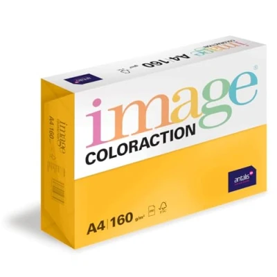 Obrázek Colorac funkce 838 A 160S 5 Antalis kopírovací papír, DIN A4, 160 g/m2, barva: Hawai Zlatožluté