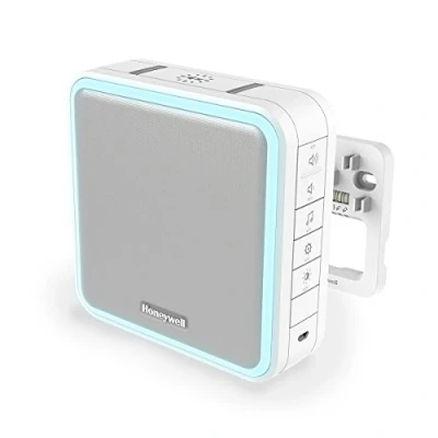 Obrázek Honeywell Home DW915S série 9 přenosný, kabelový nebo rádiový LED gong (bílý) s 11 melodií
