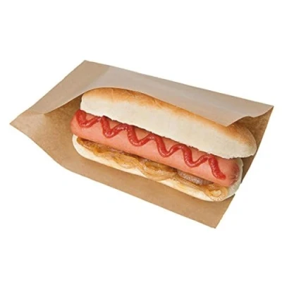 Obrázek Garcia de Pou 100 Einheit, geöffnet Pack Tasche für Häppchen, Hot Dogs in Box 35 gsm, 15 x 13/10 cm, Papier, natur, 10 30 cm