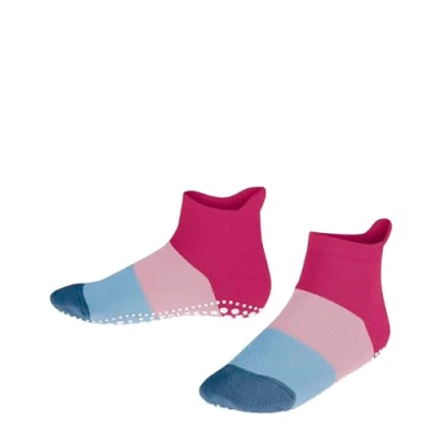 Obrázek FALKE Unisex dětský barevný blok K Hp bavlna protiskluzové výstupky ponožky, Fialová fuchsiová 8856