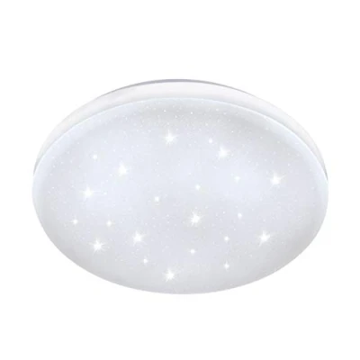 Obrázek EGLO LED stropní svítidlo Frania S, s efektem hvězdné oblohy, materiál: ocel, plast, barva: bílá, Ø: 28 cm
