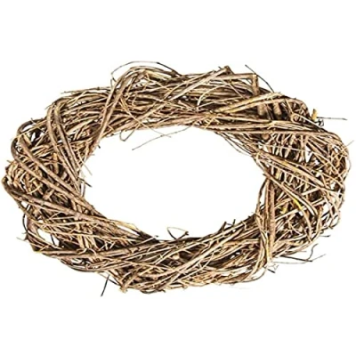 Obrázek Rayher Hobby 65242000 vinice, 40 cm ø, výška 7 cm, dekorační věnec, stolní adventní věnec na dveře, z větviček přírodní zeď,
