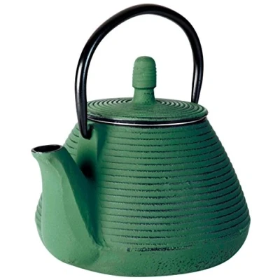 Obrázek Lacor Čajová konvice železná roztavená 0,8 l, litina, zelená, 17 x 14 cm