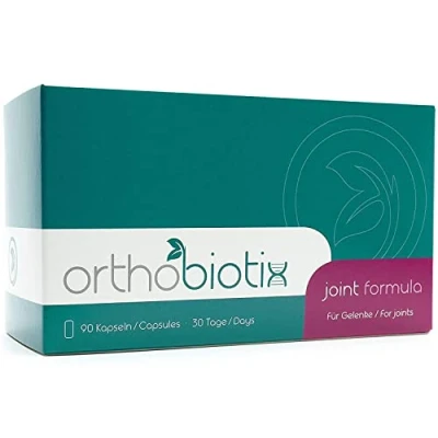 Obrázek orthobiotix joint formula s glukosaminem, chondroitinem, MSM, kyselinou hyaluronovou a 10 dalšími živinami 90 kapslí ve vysokých dávkách