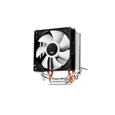 Obrázek Nox Hummer H 190 NXHUMMERH190 92 mm CPU Lüfter, PWM, Intel und AMD kompatibel, doppelte Kupfer Heatpipe, Aluminiumbasis, schwarz
