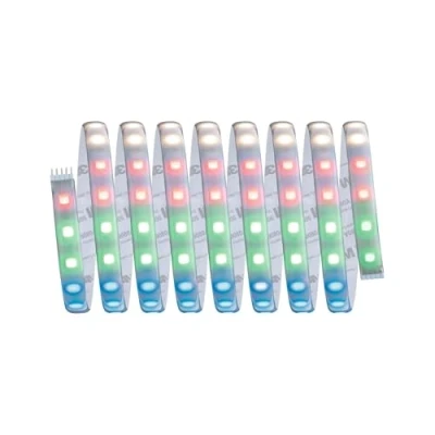 Obrázek Paulmann 70628 LED Stripe MaxLED 500 RGBW základní sada s povrchovou úpravou 3m 36W 230/24V 60VA stříbrný světelný pásek světelné pásky světelná hadice, 300 x 12. 5 0. 3 cm