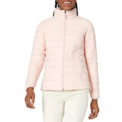 Obrázek Amazon Essentials Dámská lehká, bunda s dlouhými rukávy, odpuzující vodu, sbalitelná (k dostání v nadměrné velikosti), světle růžová, XXL