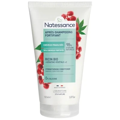 Obrázek Natessance Capillaire kondicionér s ricinovým olejem a rostlinným keratinem, 150 ml