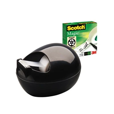 Obrázek Stolní odvíječ lepicí pásky Scotch, včetně 1 cívky Scotch Magic, černá