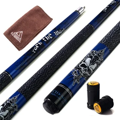Obrázek CUESOUL Rockin Series 57 &quot;21 uncí Maple Pool tágo sada s chráničem závitu/ochranou hřídele a Cue Tuch (G405)