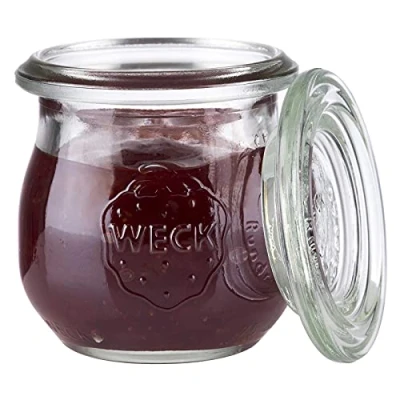 Obrázek APS 82350 Originální 12dílná sada WECK sklenic 75 ml s víkem 5,5 cm výška 6 mini tulipánový tvar, transparentní