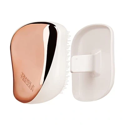Obrázek Tangle Teezer Haarbürste Klein Compact Styler Rose Gold Kompakte Reise für unterwegs Bürste ohne Ziepen im eleganten Design