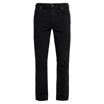 Obrázek Wrangler pánské džíny kalhoty Texas Stretch Black Overdye Rovné nohavice 42W / 34L černá (BLACK OVERDYE)