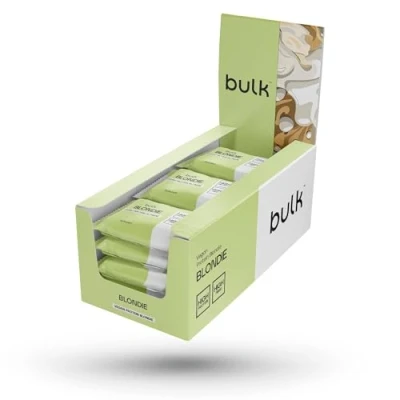 Obrázek Bulk Veganská proteinová blondie, 60 g, box s 12 blondýnky, porcí, balení se může lišit