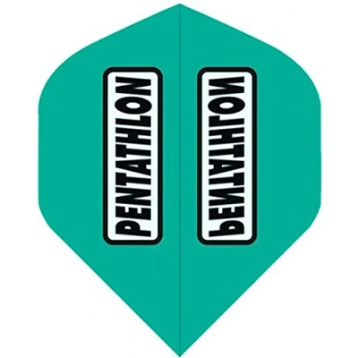 Obrázek abcdarts Unisex Pentathlon Classic Dart Flights, Aqua, klasické EU