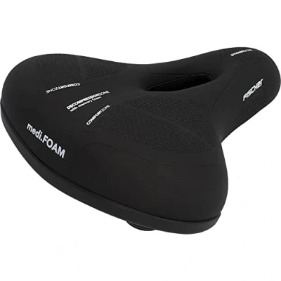 Obrázek FISCHER sedlo na jízdní kolo City Memory Foam R.e.Med, do City, obzvlášť lehké, extrémně pohodlné, černé