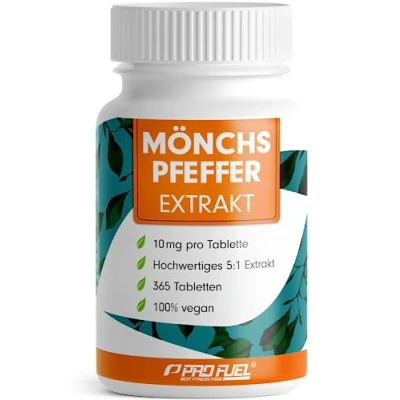 Obrázek Mnišský pepř ve vysoké dávce 365 tablet 10 mg vysoce kvalitní extrakt z mnichova pepře (5:1), odpovídá 50 čistého (Vitex Agnus Castus) laboratorně testováno s certifikátem 100%