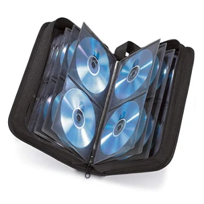 Obrázek Hama CD obal na 64 disků / DVD/Blu ray (složka pro uložení, šetří místo v autě a doma, přepravní obaly), černá barva