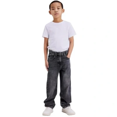 Obrázek NAME IT Boy Jeans Straight Fit, Dark Grey Denim, 152