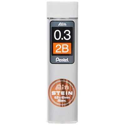 Obrázek Pentel Ain STEIN C273 jemné tuhy, 15 náplní v dóze, 0,3 mm, stupeň tvrdosti 2B (1 dóza)