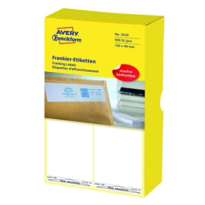 Obrázek AVERY Zweckform 3432 Frankierové etikety, bílá