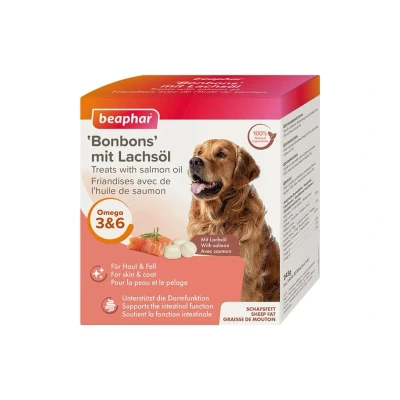 Obrázek BEAPHAR bonbóny z ovčího tuku s lososem 245g