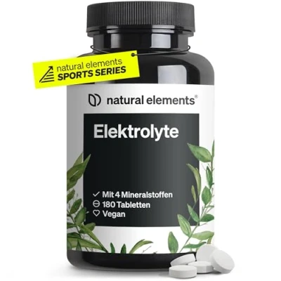 Obrázek Elektrolytové tablety 180 tablet s hořčíkem, vápníkem, sodíkem a chloridem hořčíkem pro rovnováhu elektrolytů funkci svalů vhodné výživu keto