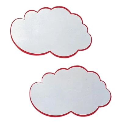 Obrázek FRANKEN Moderační karty obláček, 230 x 140 mm, bílá/červená, 20 kusů, UMZ WM